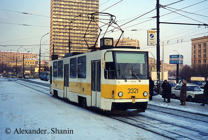 Москва, Tatra T7B5 № 3321