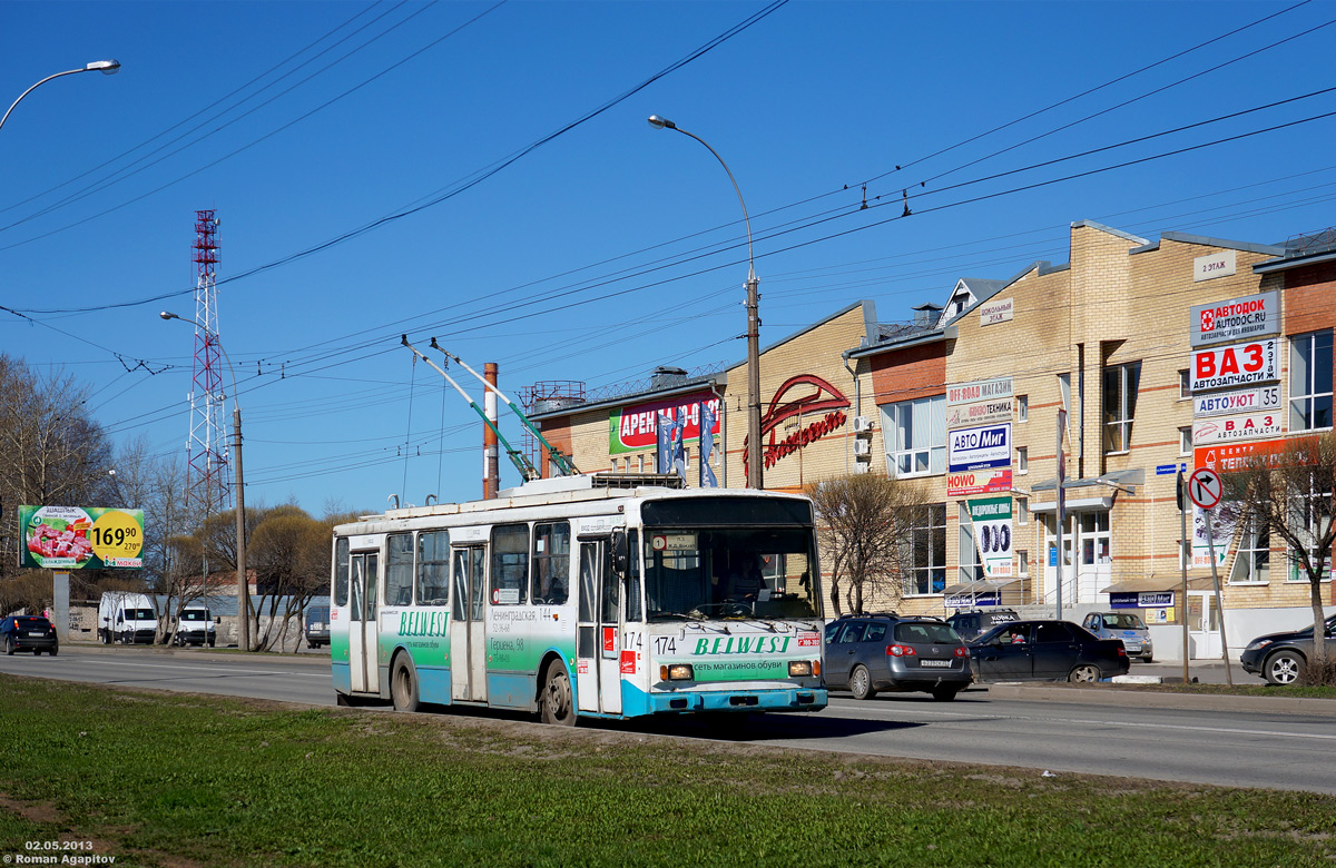Вологда, Škoda 14TrM № 174