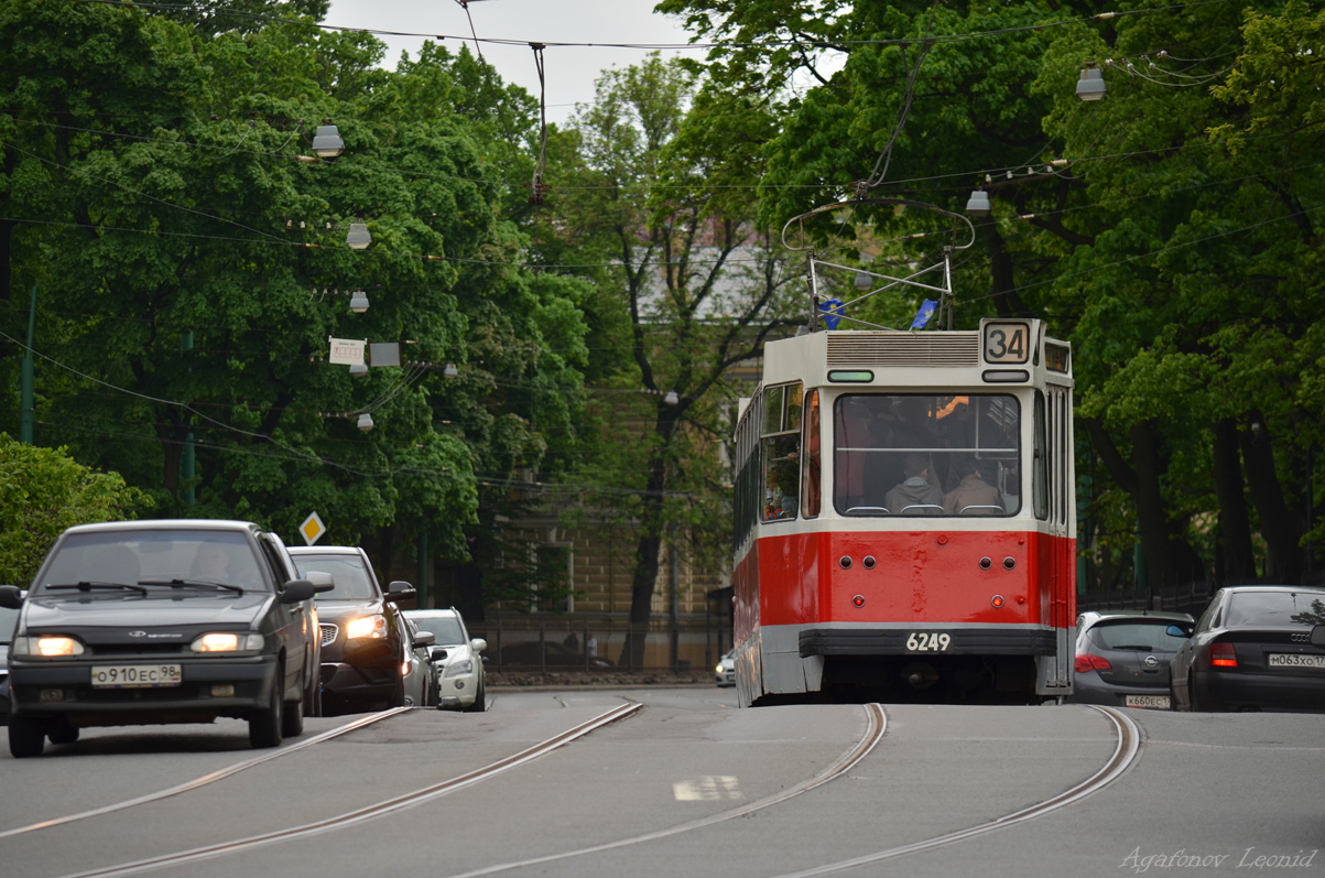 Санкт-Петербург, ЛМ-68 № 6249; Санкт-Петербург — Трамвайный парад в честь 310-летия Санкт-Петербурга