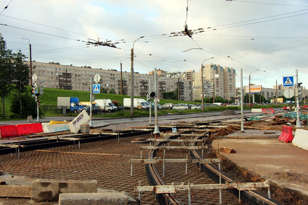 Санкт-Петербург — Ремонты трамвайных линий (Север - Пискарёвка, Гражданка, Озерки, Сосновка)