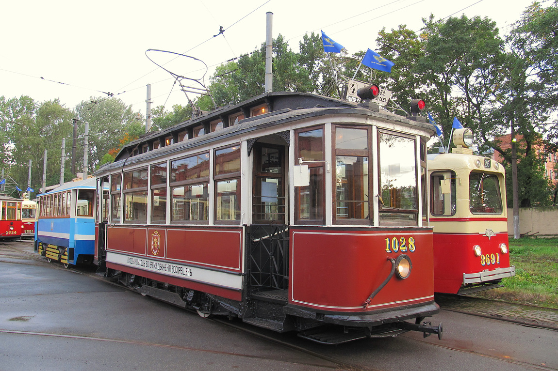 Санкт-Петербург, МС-1 № 1028; Санкт-Петербург — Парад в честь 105-летия Петербургского трамвая