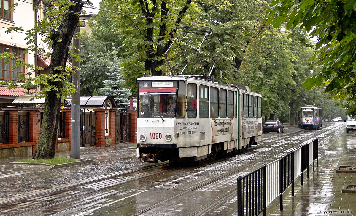 Львов, Tatra KT4SU № 1090