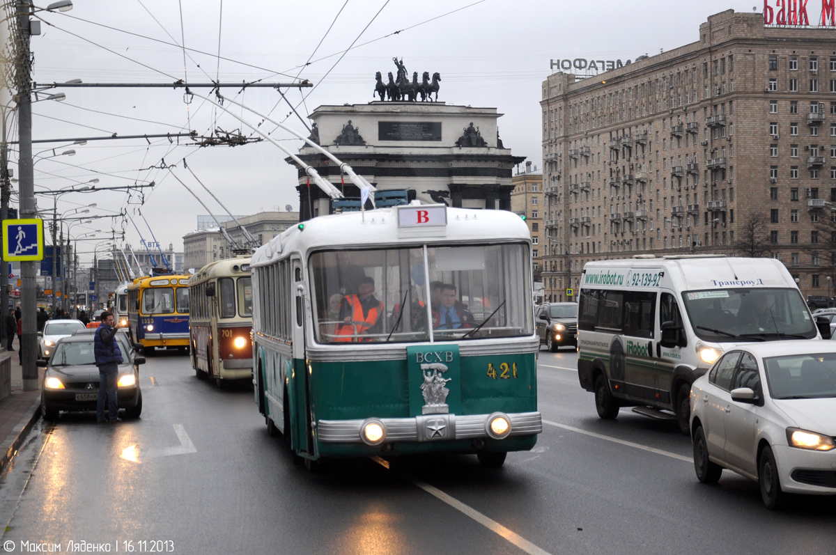 Москва, СВАРЗ ТБЭС № 421; Москва — Парад в честь 80-летия Московского троллейбуса