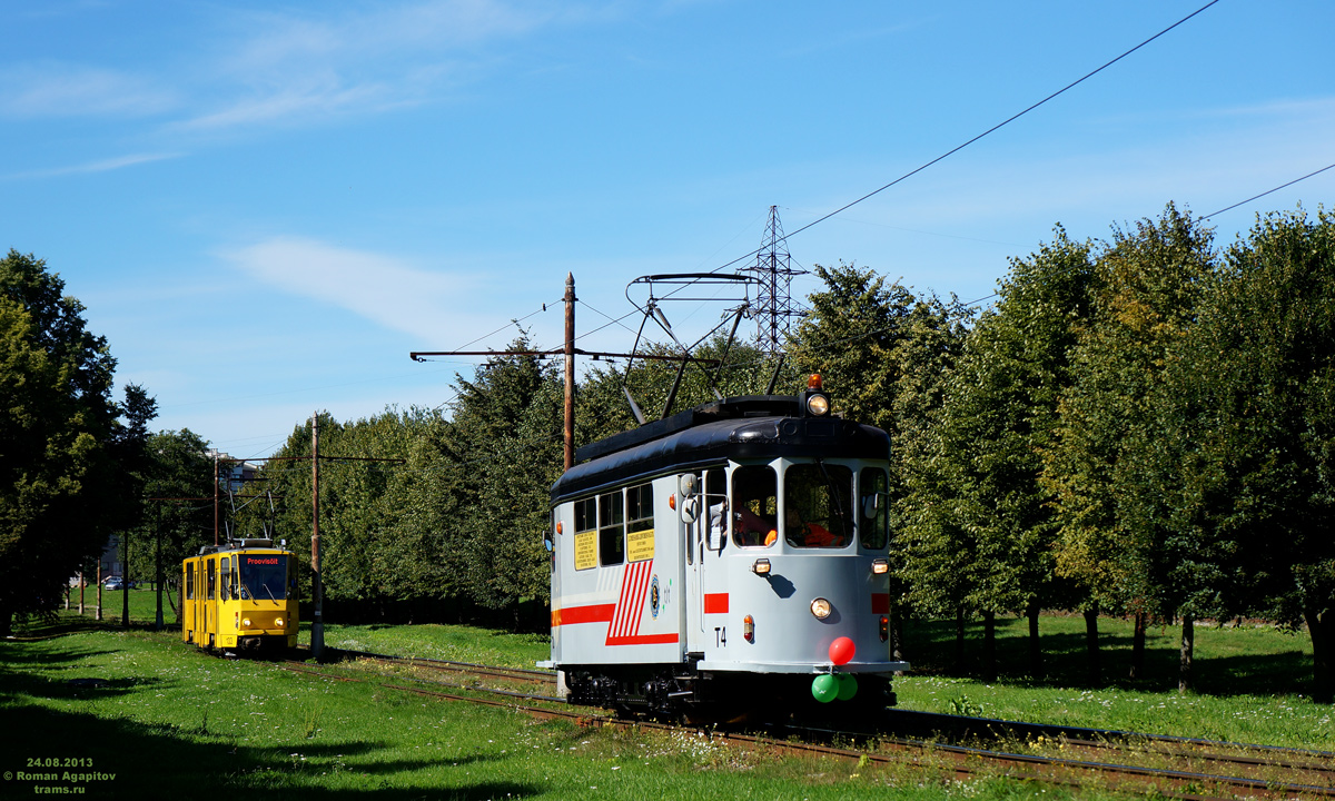 Таллин, Моторный двухосный вагон № T-4; Таллин — 125-летие Таллинской конки (Таллинского трамвая)