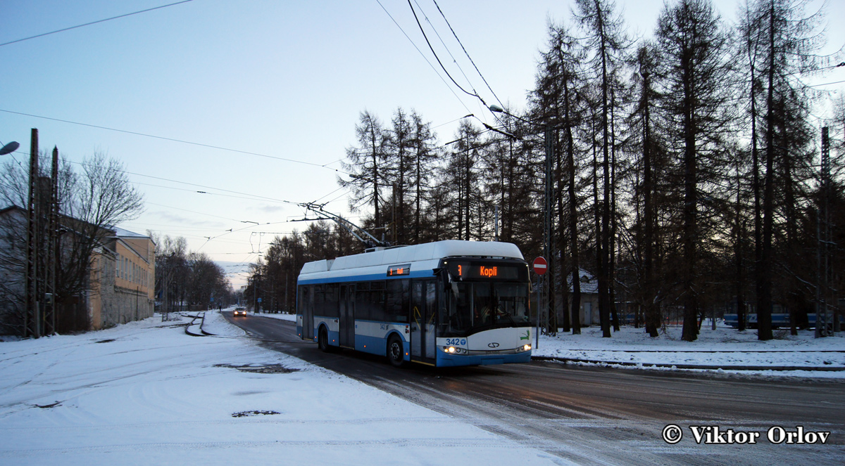 Таллин, Solaris Trollino 12 AC № 342