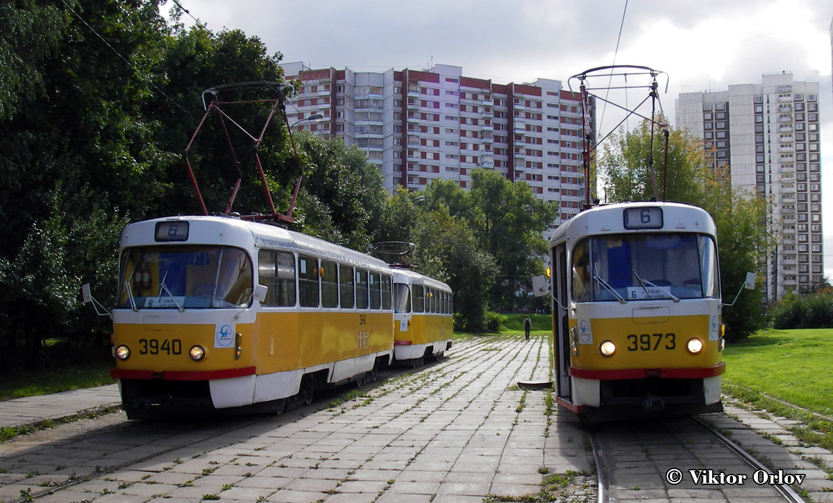 Москва, Tatra T3SU № 3940; Москва, Tatra T3SU № 3973