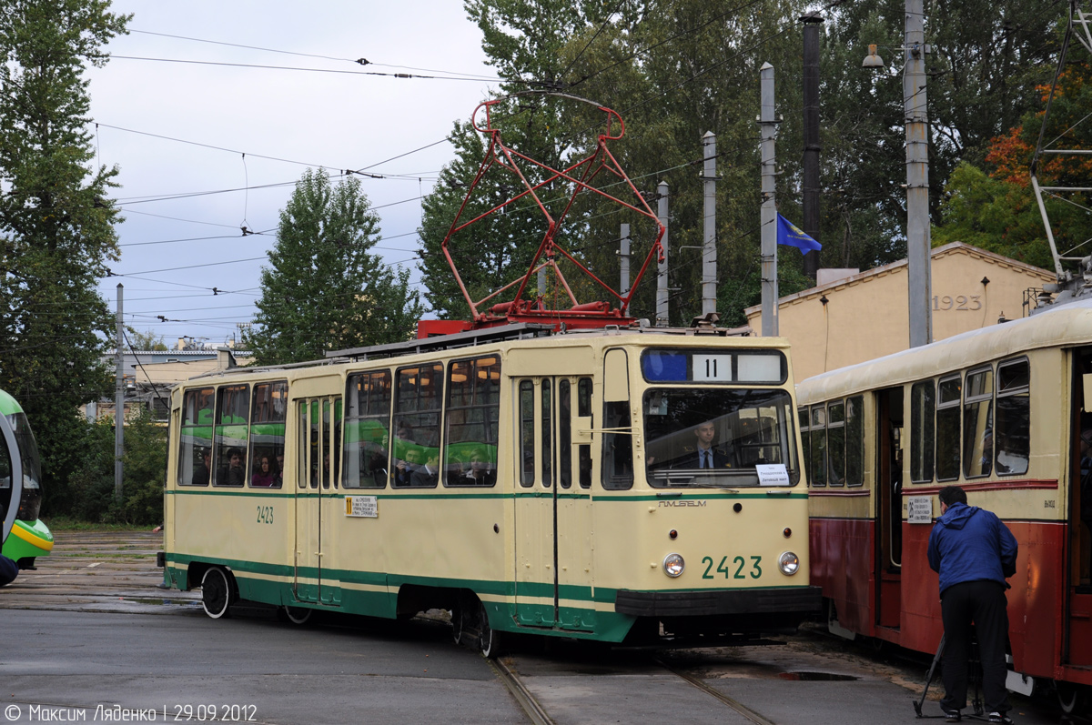 Санкт-Петербург, ЛМ-68М № 2423; Санкт-Петербург — Парад в честь 105-летия Петербургского трамвая