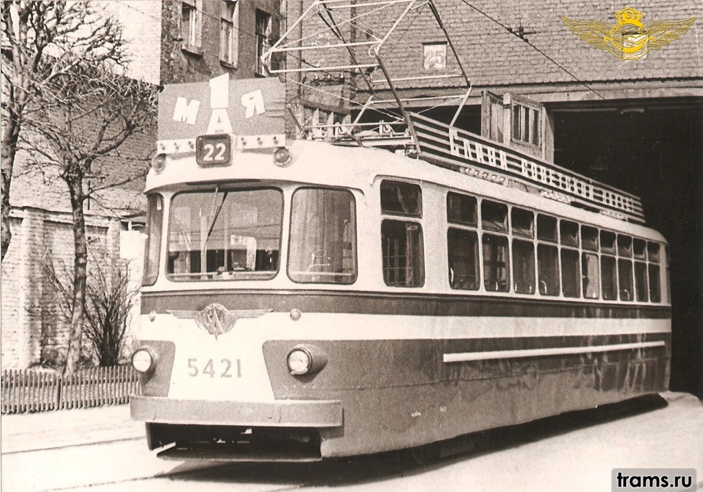 Санкт-Петербург, ЛМ-57 № 5421; Санкт-Петербург — Исторические фотографии трамваев