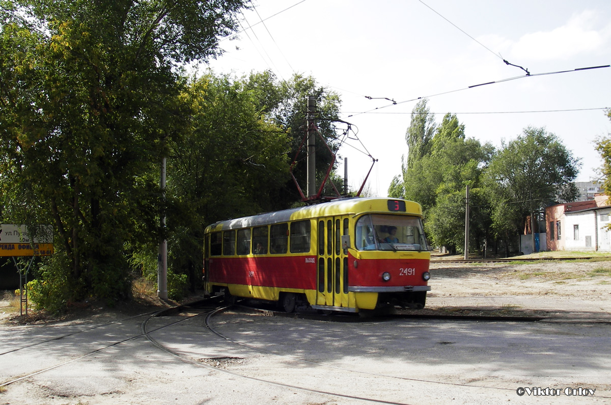 Волгоград, Tatra T3SU № 2491