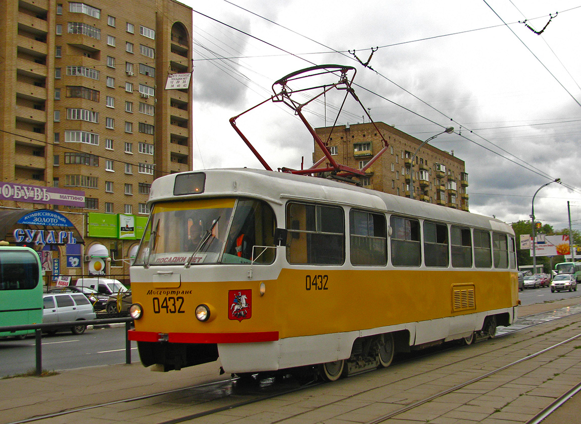Москва, Tatra T3SU № 0432