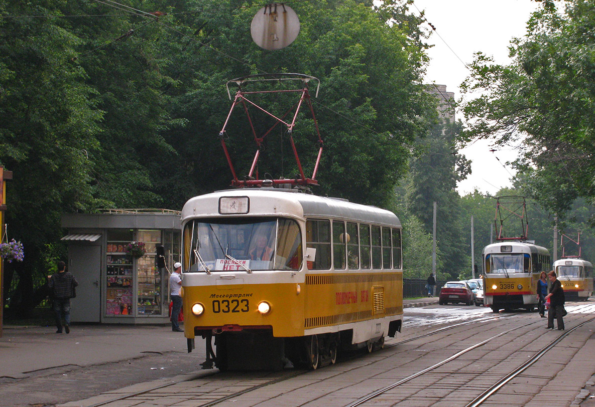 Москва, Tatra T3SU № 0323