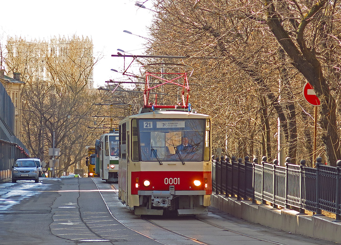Москва, Tatra T6B5SU № 0001; Москва — Парад в честь 116-летия Московского трамвая