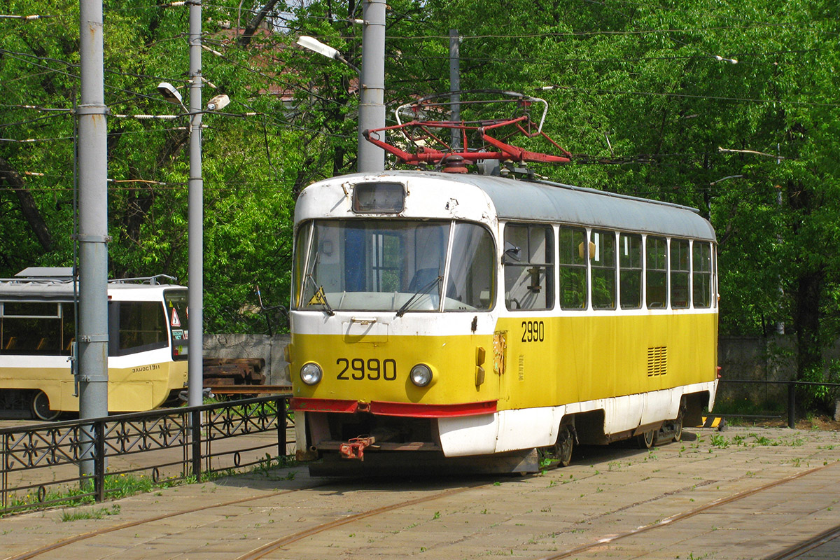 Москва, Tatra T3SU № 2990