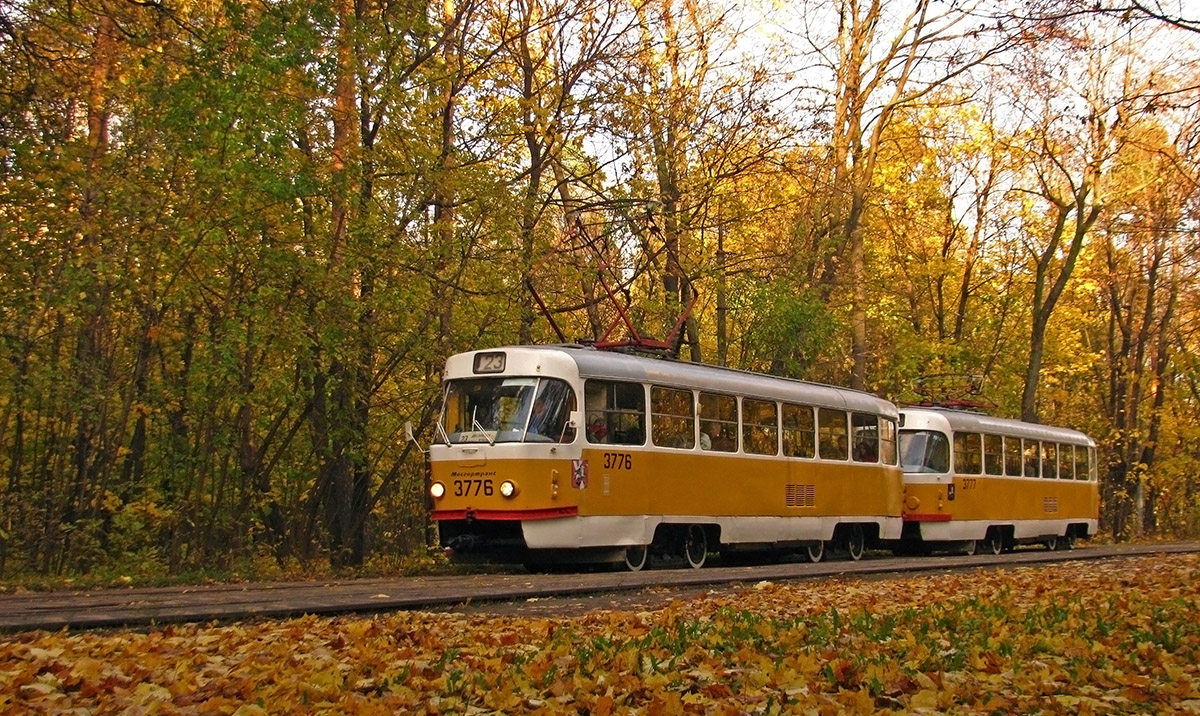 Москва, Tatra T3SU № 3776; Москва, Tatra T3SU № 3777
