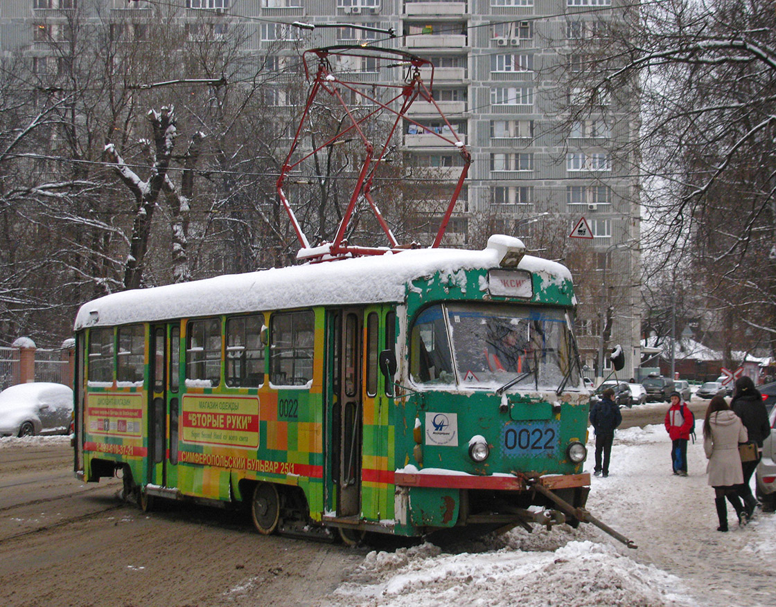 Москва, Tatra T3SU № 0022