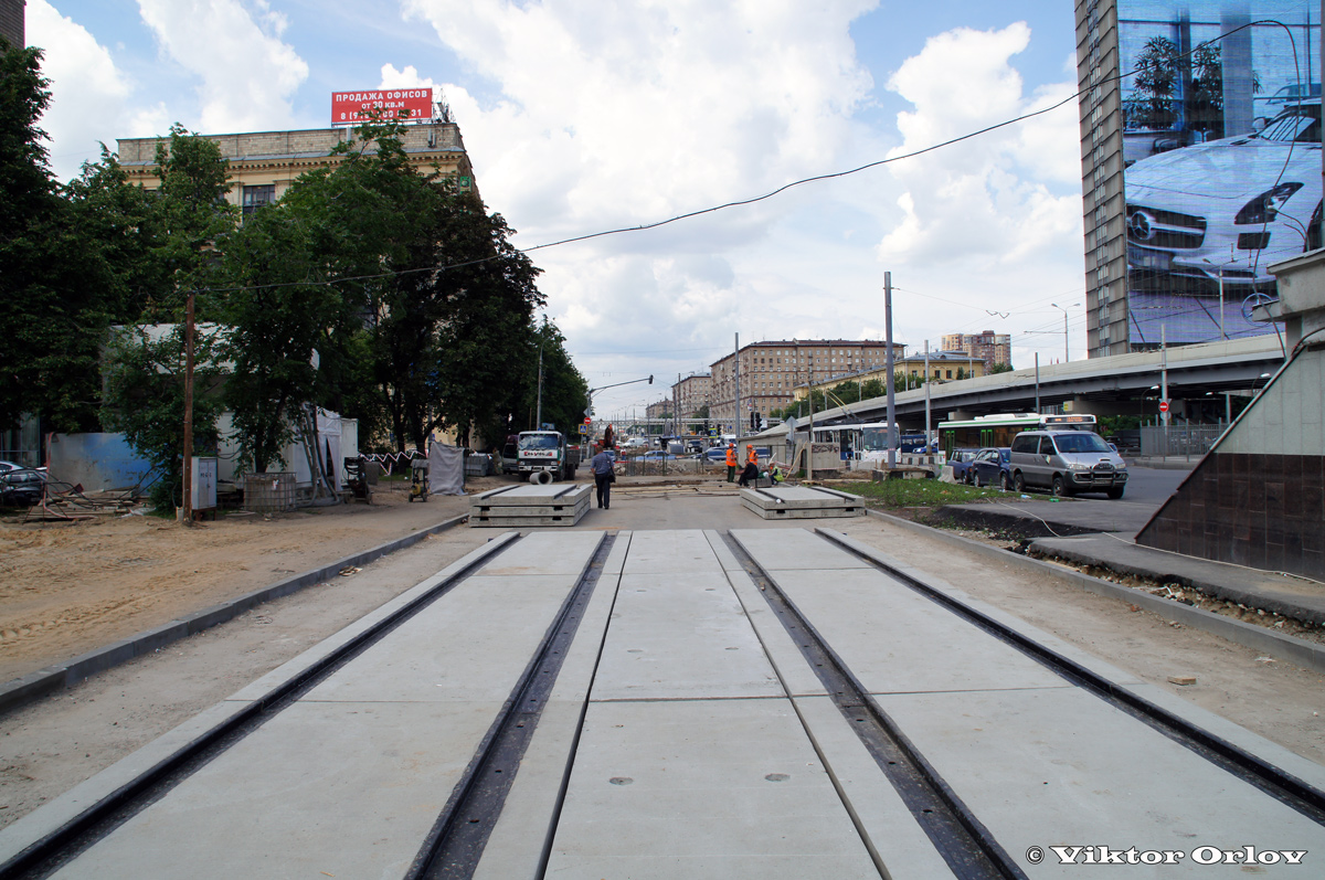 Москва — Ремонты трамвайных линий