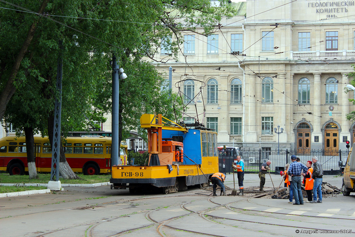 Санкт-Петербург, ЛМ-68М № ГСВ-98; Санкт-Петербург — Ремонты трамвайных линий