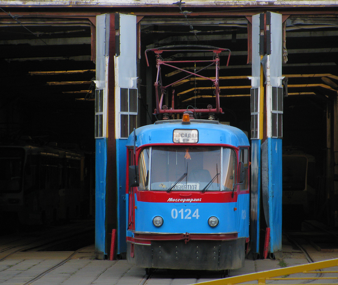 Москва, Tatra T3SU № 0124