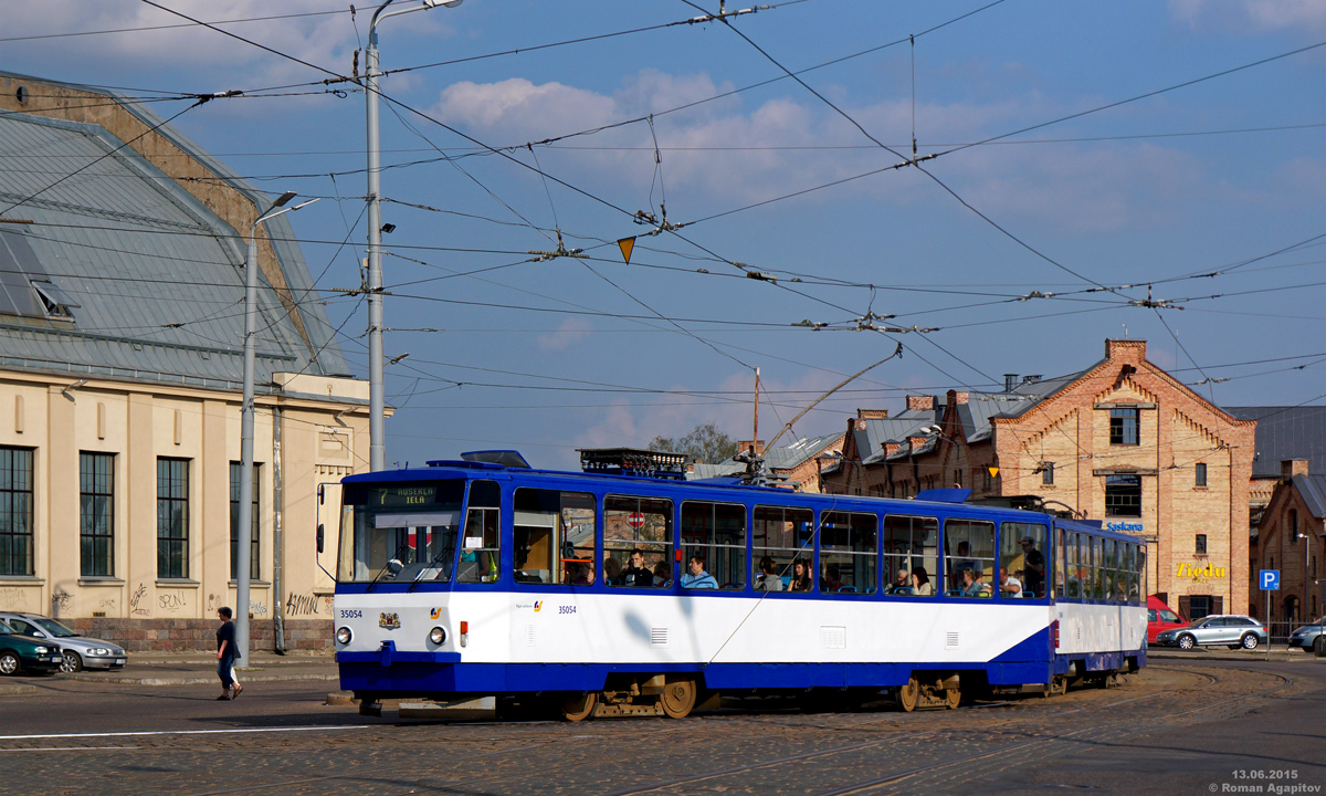 Рига, Tatra T6B5-R (T3MR) № 35054