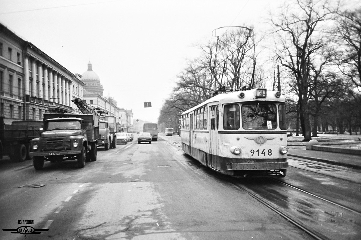 Санкт-Петербург, ЛМ-57 № 9148; Санкт-Петербург — Исторические фотографии трамваев