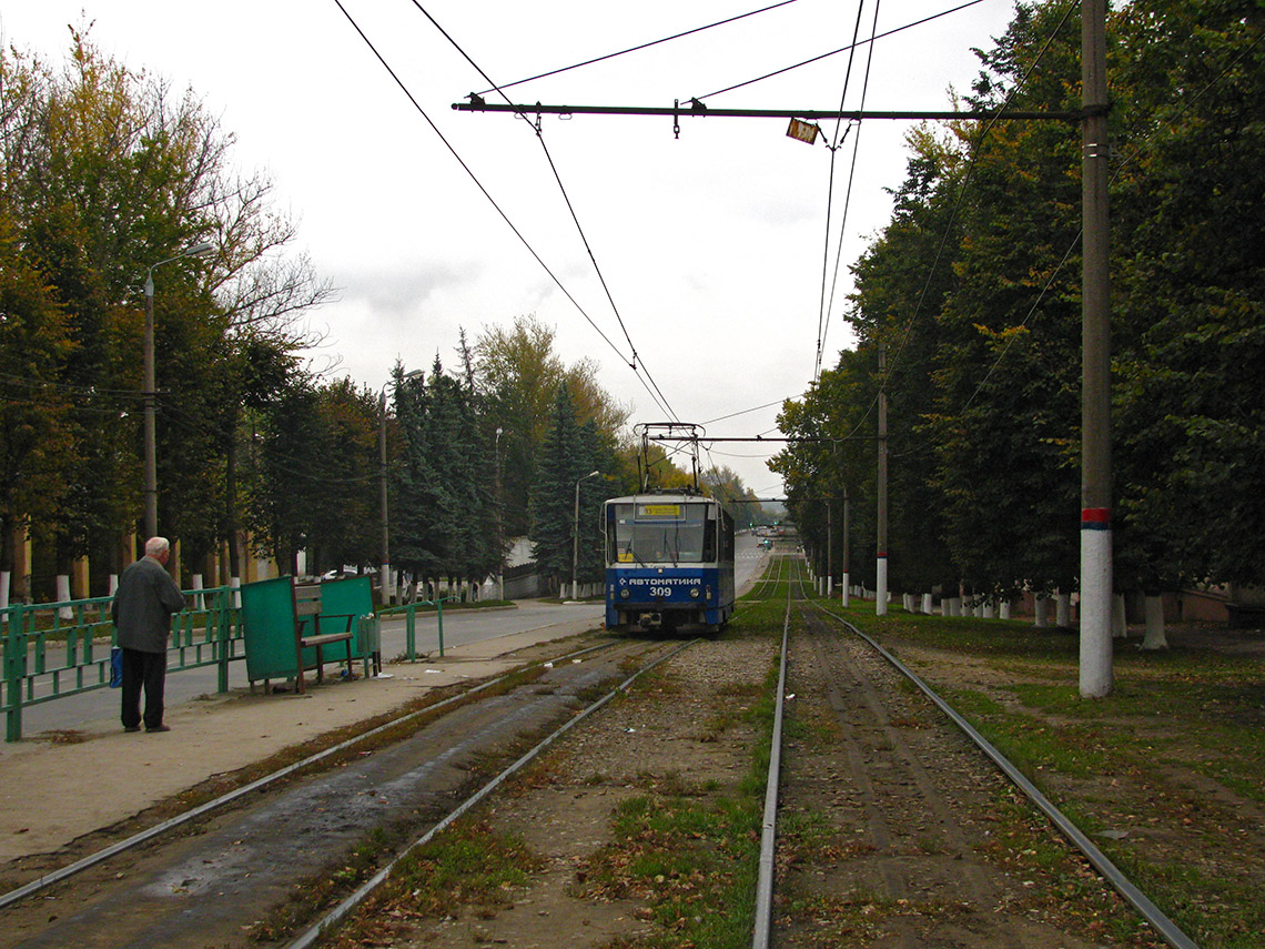 Тула, Tatra T6B5SU № 309; Тула — Трамвайные линии