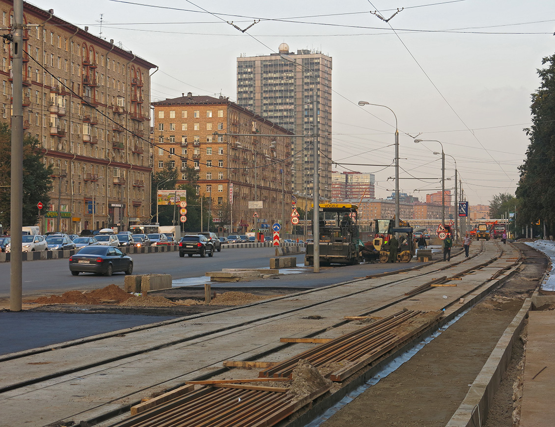 Москва — Ремонты трамвайных линий
