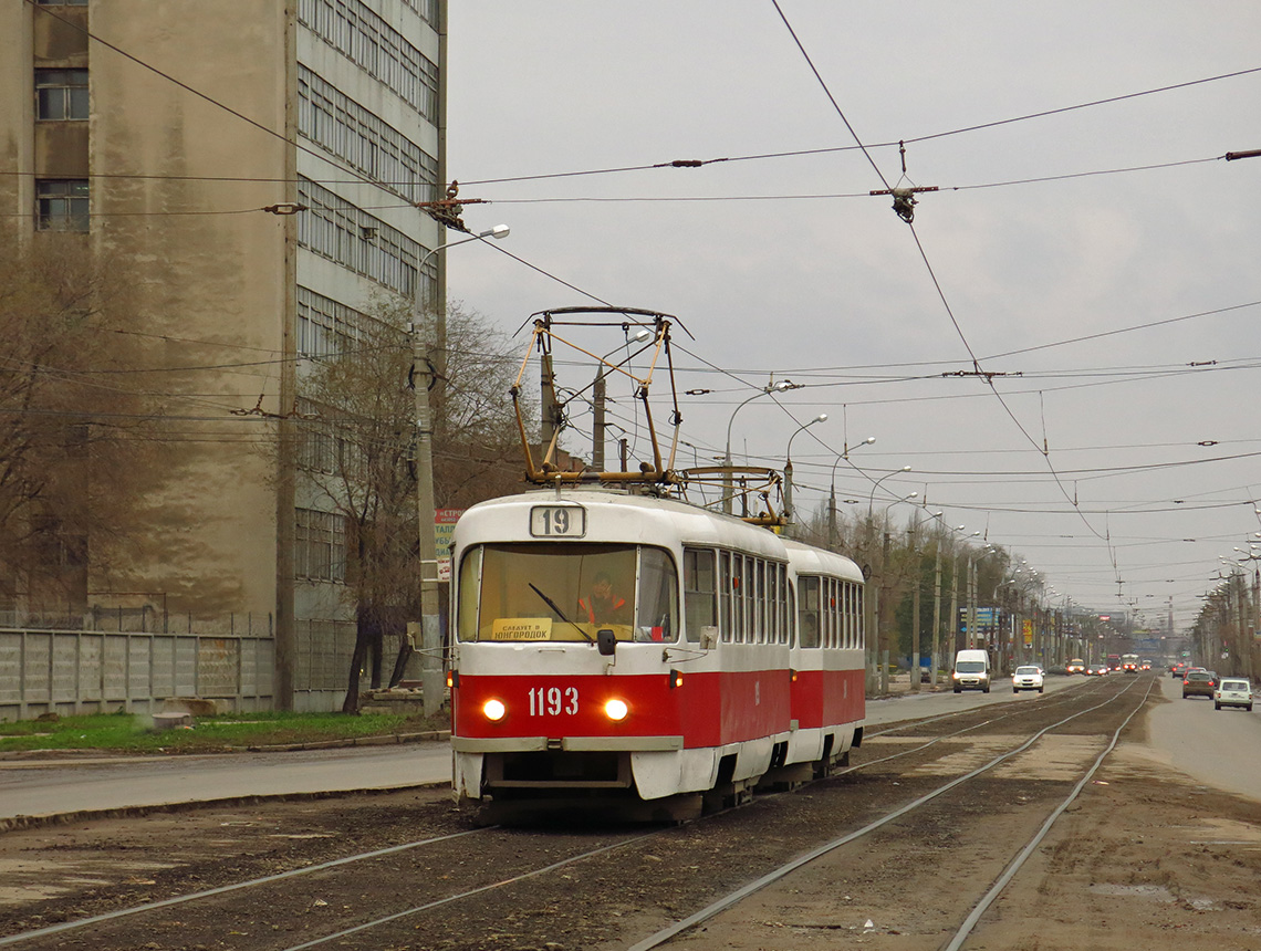 Самара, Tatra T3SU № 1193; Самара — Трамвайные линии