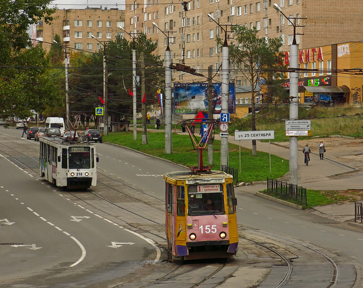 Смоленск, 71-605 [КТМ-5М3] № 155; Смоленск — Трамвайные линии