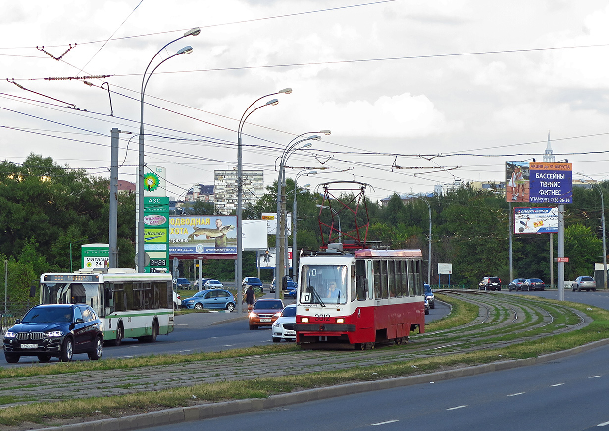 Москва, ЛМ-99АЭ / 71-134А № 3012; Москва — Трамвайные линии