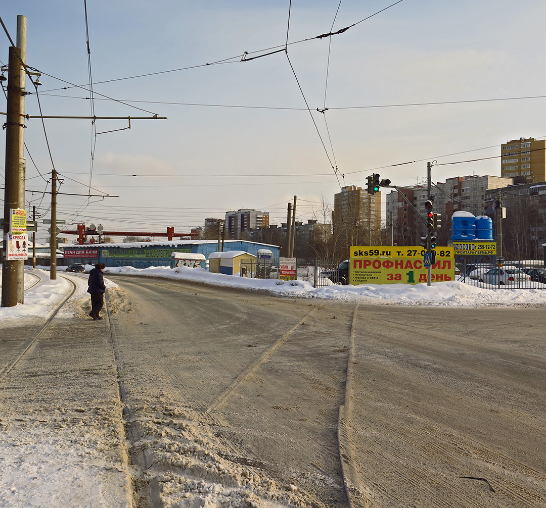 Пермь — Трамвайные и троллейбусные линии