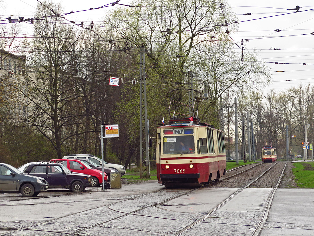 Санкт-Петербург, ЛВС-86К № 7065; Санкт-Петербург — Трамвайные линии