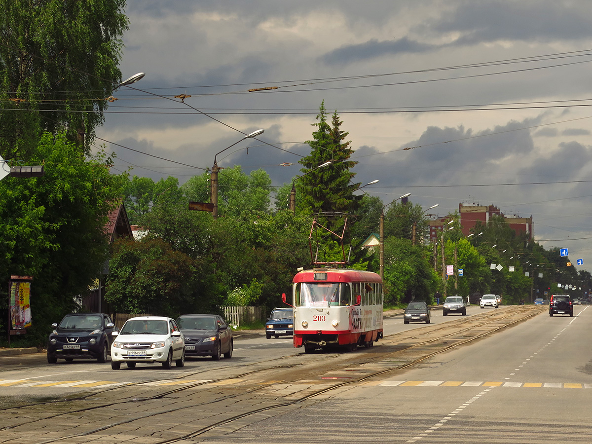 Тверь, Tatra T3SU № 203; Тверь — Трамвайные линии