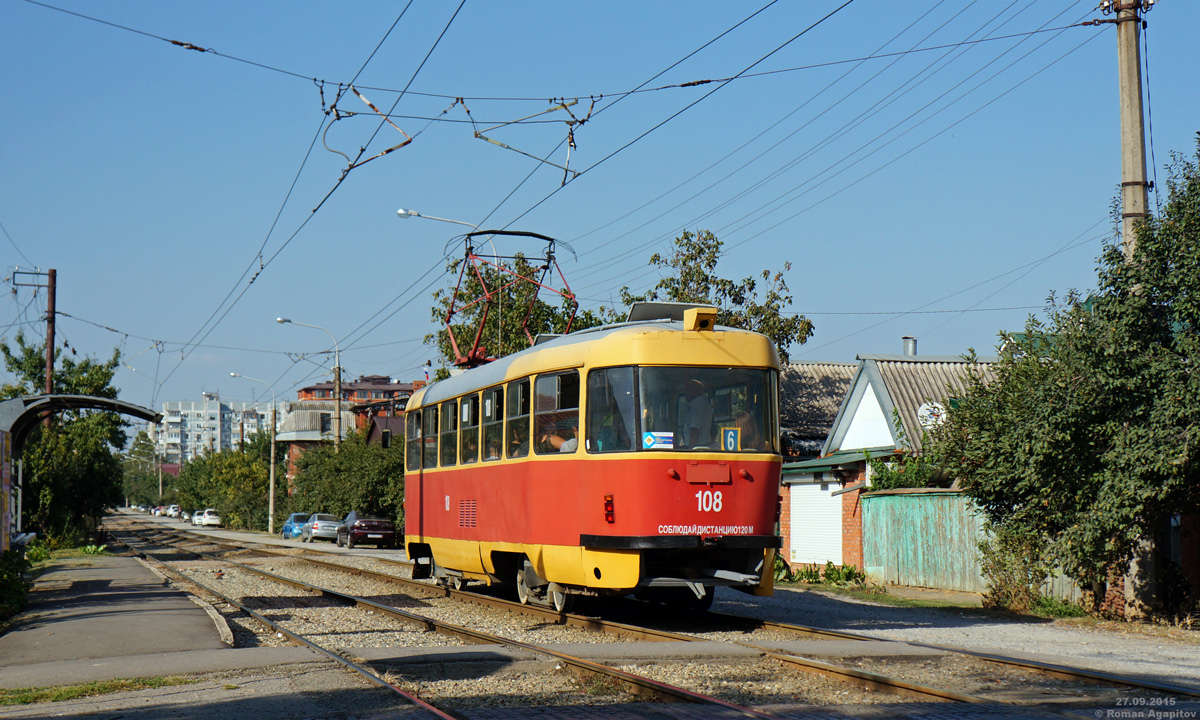 Краснодар, Tatra T3SU № 108