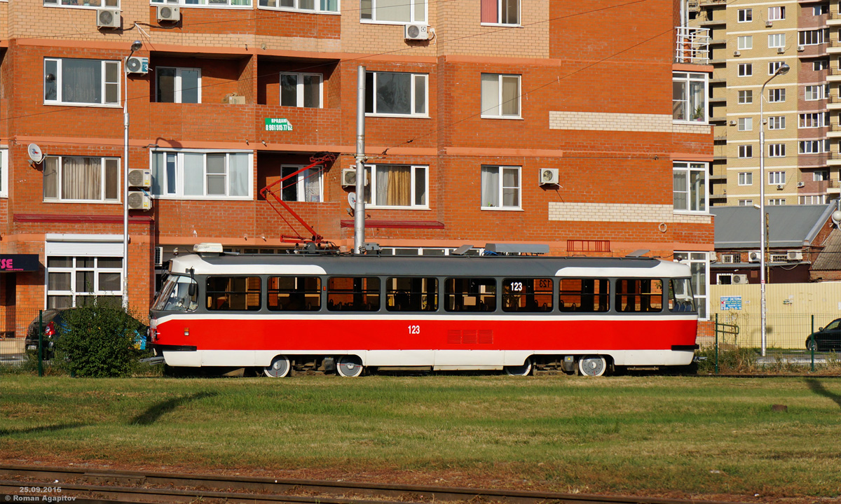 Краснодар, Tatra T3SU № 123