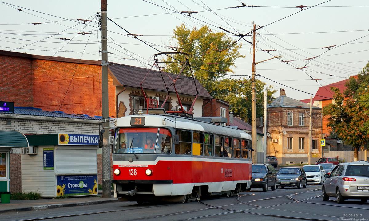 Краснодар, Tatra T3SU № 136
