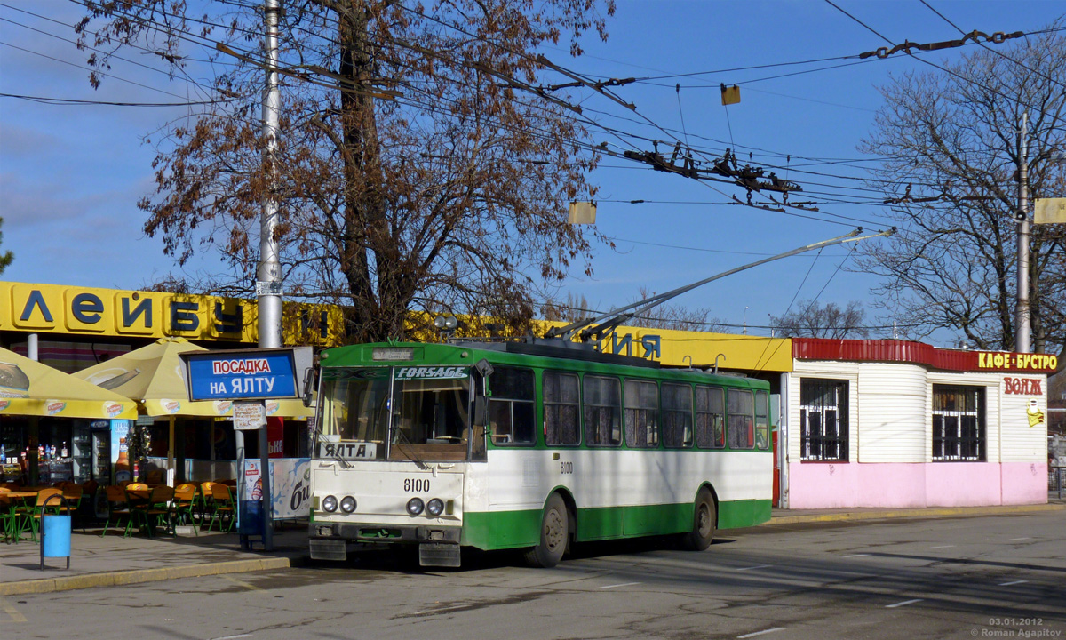 Крымский троллейбус, Škoda 14Tr89/6 № 8100