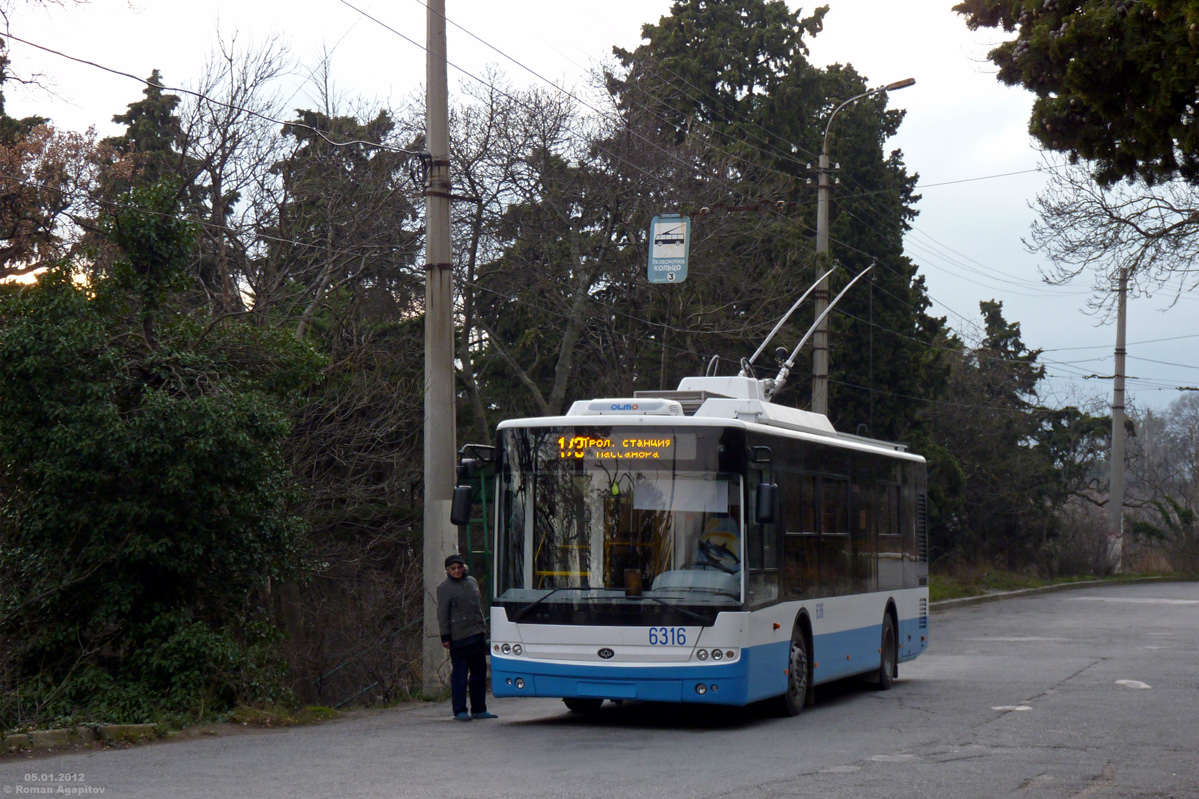 Крымский троллейбус, Богдан Т60111 № 6316