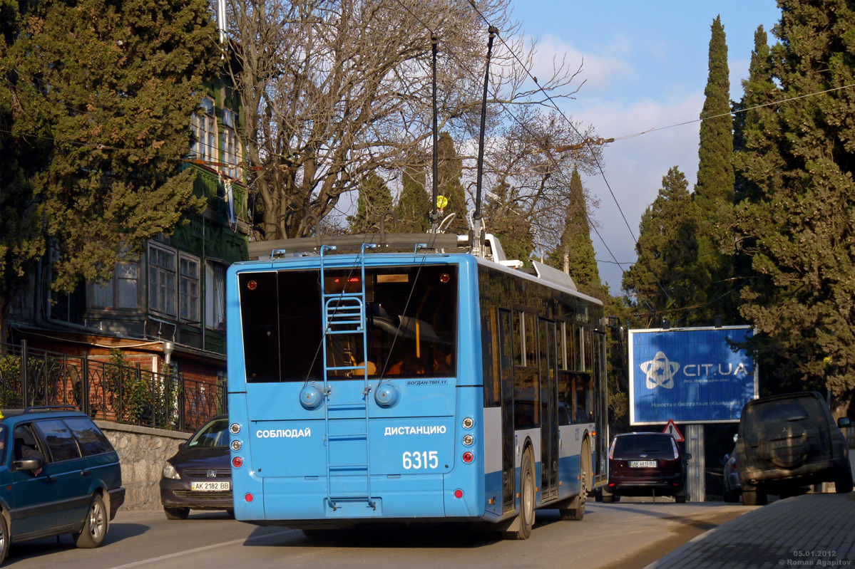 Крымский троллейбус, Богдан Т60111 № 6315