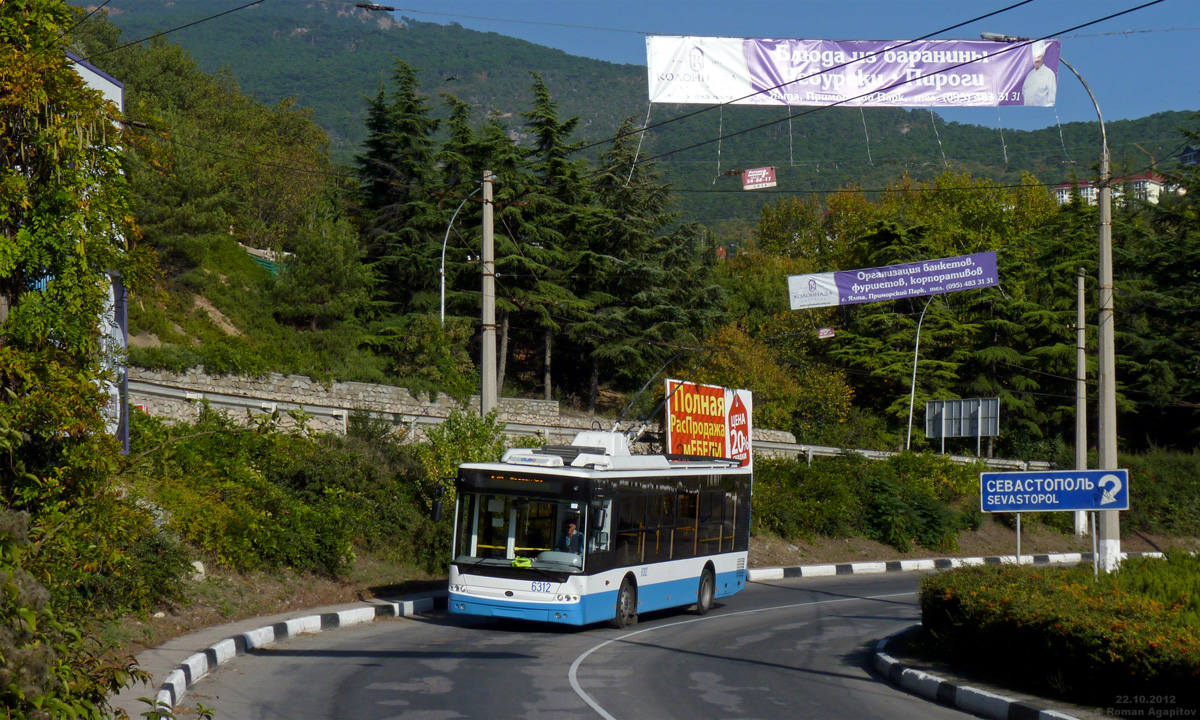 Крымский троллейбус, Богдан Т60111 № 6312