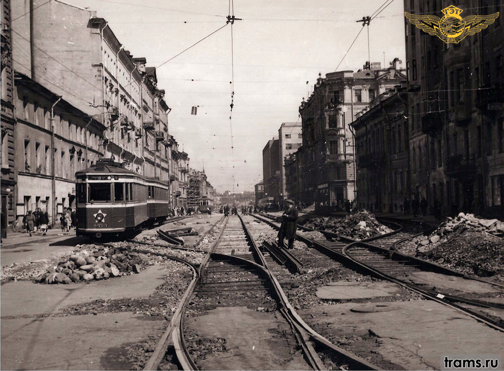 Санкт-Петербург — Исторические фотографии трамваев; Санкт-Петербург — Ремонты трамвайных линий