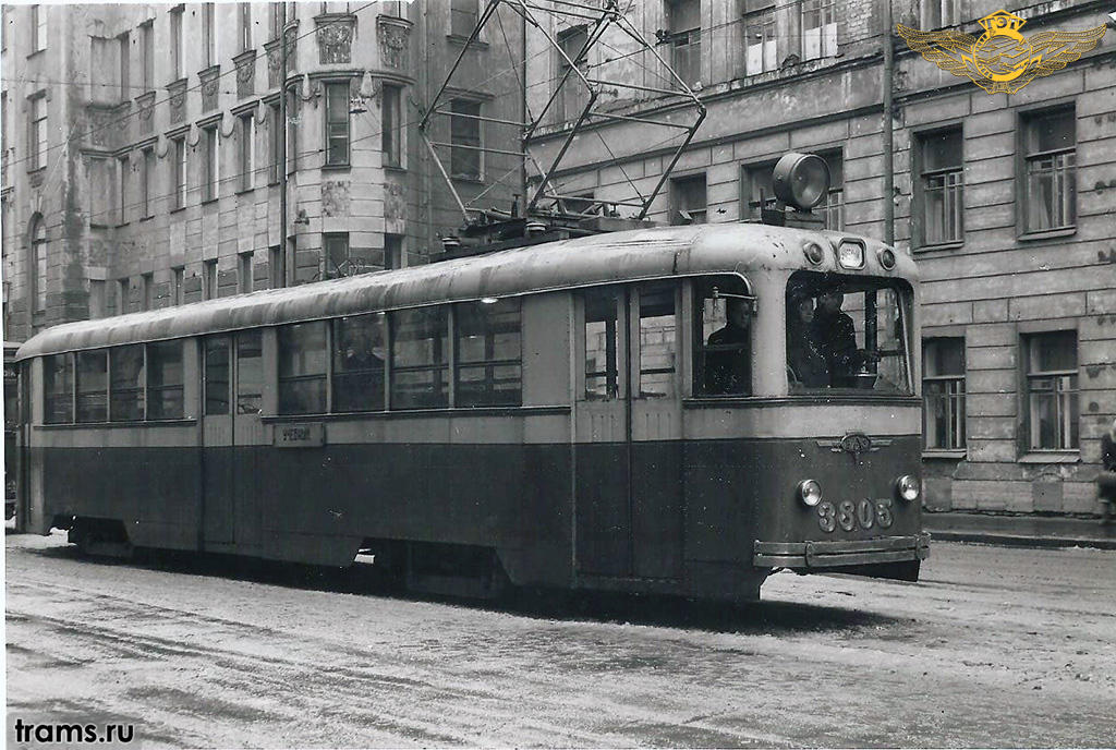Санкт-Петербург, ЛМ-49 № 3805; Санкт-Петербург — Исторические фотографии трамваев