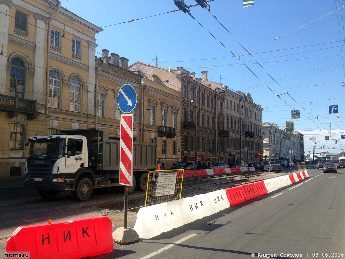 Санкт-Петербург — Строительство новых трамвайных линий