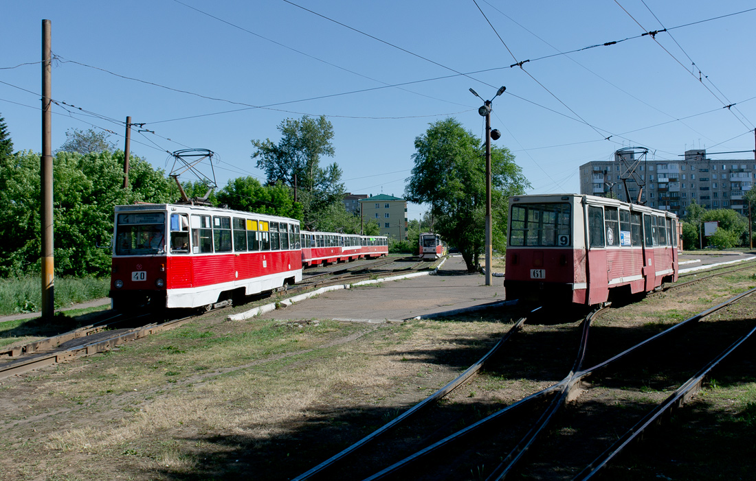 Омск — Трамвайные линии и кольца