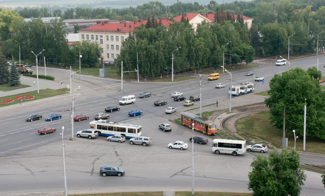 Уфа — Трамвайные линии; Уфа — Троллейбусные линии