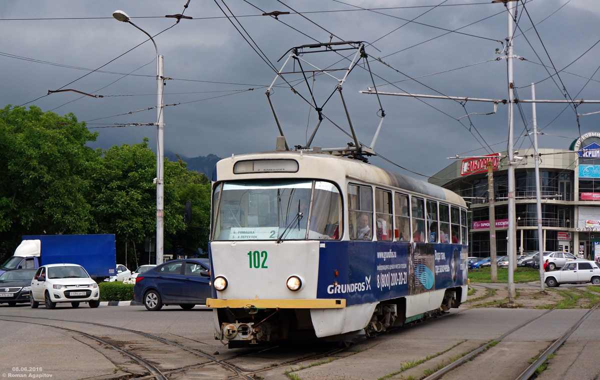 Пятигорск, Tatra T4D № 102
