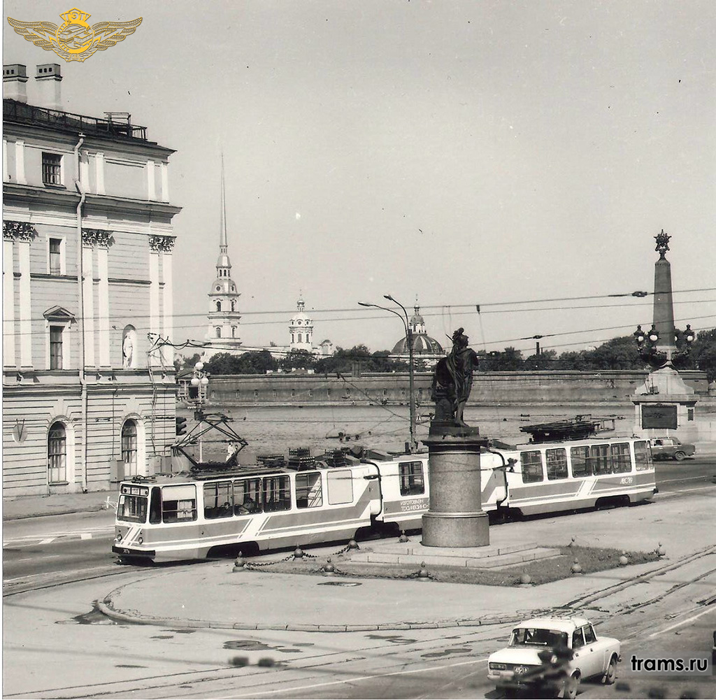 Санкт-Петербург, ЛВС-89 № 3076; Санкт-Петербург — Трамвайный парад в честь 290-летия Санкт-Петербурга