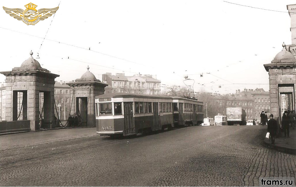 Санкт-Петербург, ЛП-33 № 4182; Санкт-Петербург — Исторические фотографии трамваев