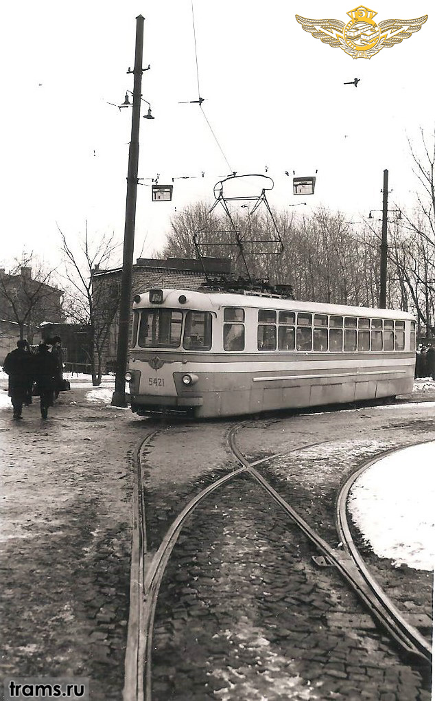 Санкт-Петербург, ЛМ-57 № 5421; Санкт-Петербург — Исторические фотографии трамваев