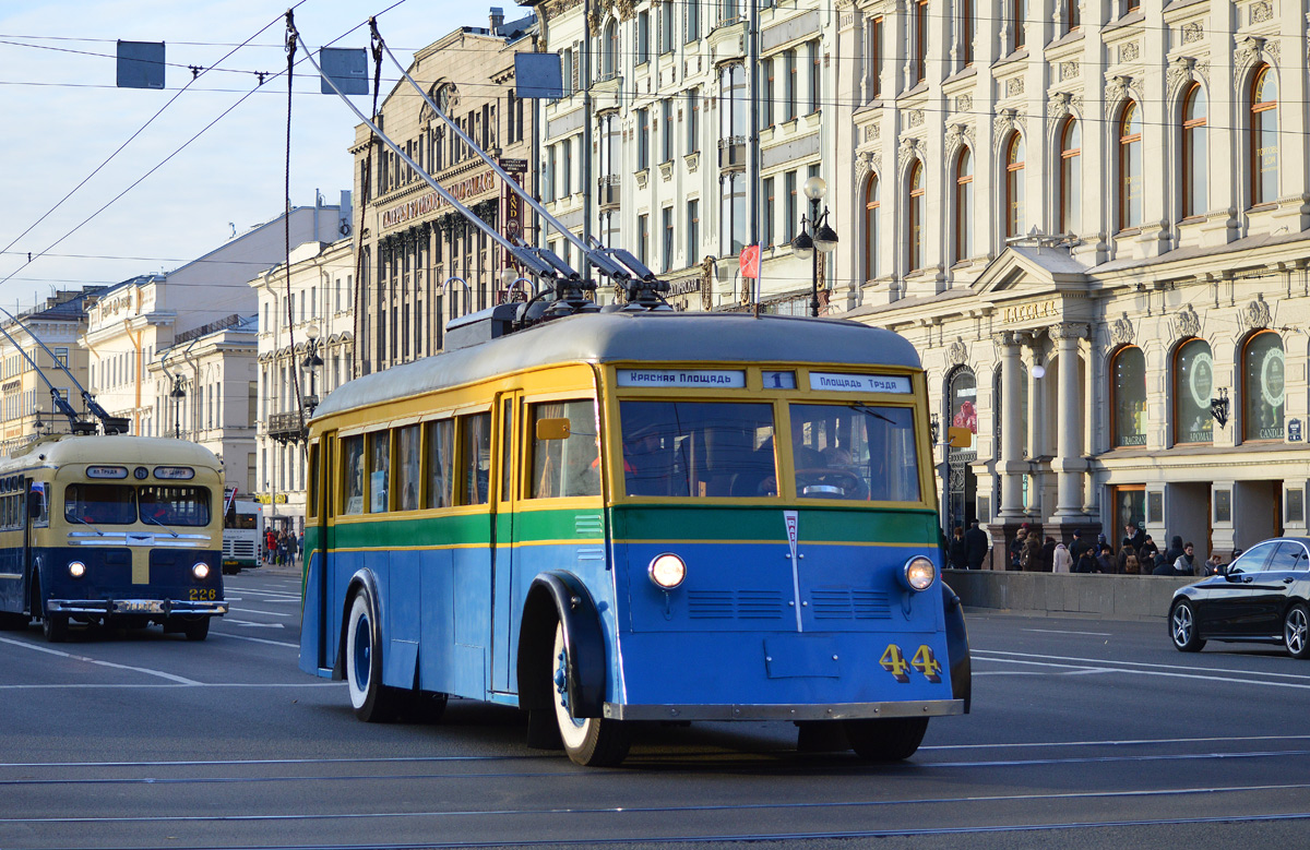 Санкт-Петербург, ЯТБ-1 № 44; Санкт-Петербург — Парад и выставка в честь 80-летия Петербургского троллейбуса