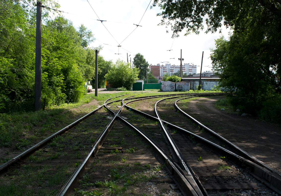 Омск — Трамвайные линии и кольца